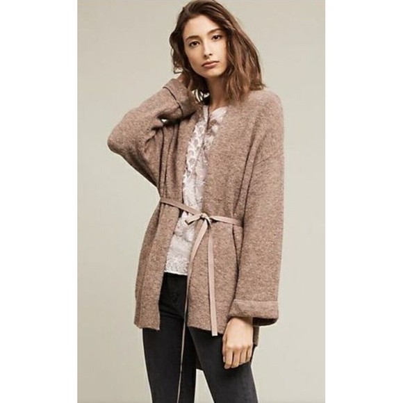 Anthropologie Sweaters - Anthropologie Moth Vallon Ribbon Tie Cardigan Sweater Wool Blend Size Small